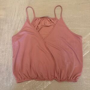 Double Zero Mauve Pink Tank Top Cropped Camisole